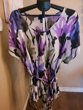 Apostrophe Multicolor Abstract Blouse